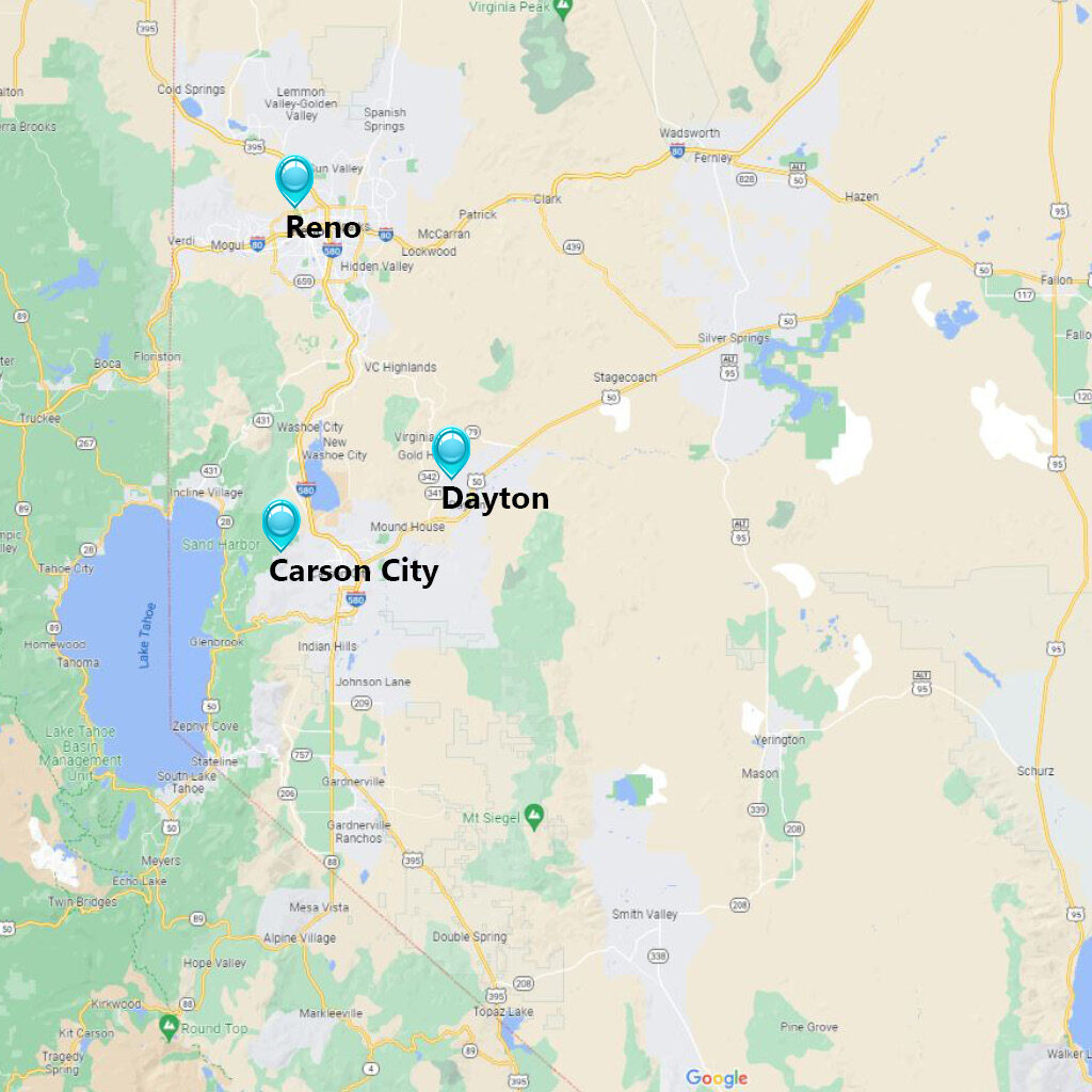 Reno NV, Carson City NV, Dayton NV office locations