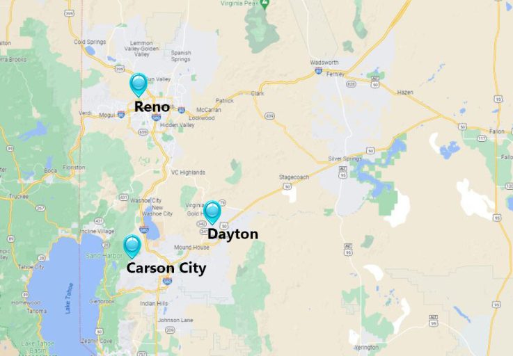 Reno NV, Carson City NV, Dayton NV office locations